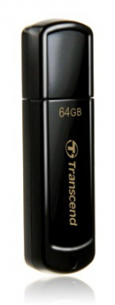 Флеш Диск Transcend 64Gb Jetflash 350 TS64GJF350 USB2.0 черный - купить недорого с доставкой в интернет-магазине