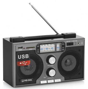Радиоприемник портативный Сигнал БЗРП РП-306 черный USB SD - купить недорого с доставкой в интернет-магазине
