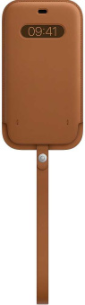 Чехол (футляр) Apple для Apple iPhone 12 Pro Max Leather Sleeve with MagSafe золотисто-коричневый (MHYG3ZE/A) - купить недорого с доставкой в интернет-магазине