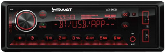Автомагнитола Swat WX-507D 1DIN 4x50Вт v5.0 AUX DSP 3 ПДУ - купить недорого с доставкой в интернет-магазине