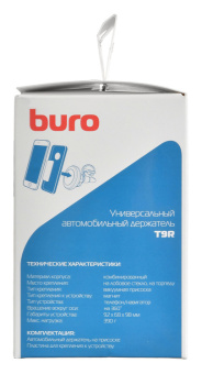 Держатель Buro T9R магнитный черный для для смартфонов и навигаторов - купить недорого с доставкой в интернет-магазине