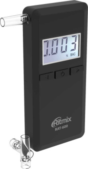 Алкотестер Ritmix RAT-600 электрохимический черный - купить недорого с доставкой в интернет-магазине