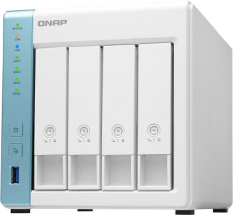 Сетевое хранилище NAS Qnap TS-431K 4-bay настольный Cortex-A15 AL-214 - купить недорого с доставкой в интернет-магазине
