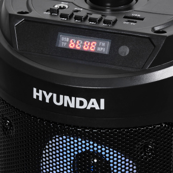 Минисистема Hyundai H-MC150 черный 50Вт FM USB BT SD/MMC - купить недорого с доставкой в интернет-магазине