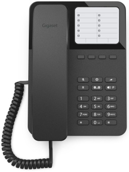 Телефон проводной Gigaset DESK400 черный - купить недорого с доставкой в интернет-магазине