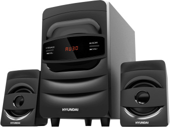 Микросистема Hyundai H-MS1404 черный 30Вт FM USB BT SD - купить недорого с доставкой в интернет-магазине