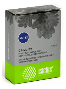 Картридж матричный Cactus CS-ML182 черный для Oki ML-182/192/280/320/390 - купить недорого с доставкой в интернет-магазине