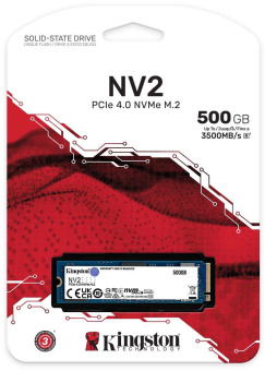 Накопитель SSD Kingston PCI-E 4.0 x4 500Gb SNV2S/500G NV2 M.2 2280 - купить недорого с доставкой в интернет-магазине