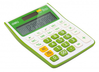 Калькулятор настольный Deli E1238/GRN зеленый 12-разр. - купить недорого с доставкой в интернет-магазине
