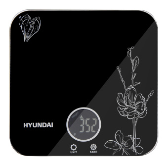 Весы кухонные электронные Hyundai HYS-KG421 макс.вес:5кг черный - купить недорого с доставкой в интернет-магазине