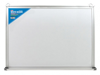 Доска магнитно-маркерная Deli E7818 лак белый 90x150см алюминиевая рама сталь - купить недорого с доставкой в интернет-магазине