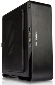 Корпус Inwin BQS696BL IP-AD150A7-2 черный 150W miniITX 2xUSB3.0 audio bott PSU - купить недорого с доставкой в интернет-магазине