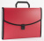Портфель Бюрократ -BPP6LRED 6 отдел. A4 с окантовкой пластик 0.7мм красный - купить недорого с доставкой в интернет-магазине
