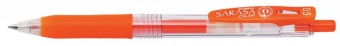 Ручка гелев. автоматическая Zebra Sarasa Clip (35133) d=0.5мм т.оранж. черн. сменный стержень линия 0.3мм резин. манжета темно-оранжевый - купить недорого с доставкой в интернет-магазине