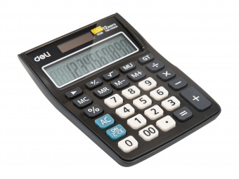 Калькулятор настольный Deli E1238black черный 12-разр. - купить недорого с доставкой в интернет-магазине