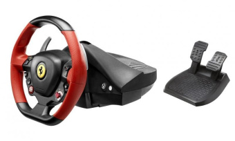 Руль ThrustMaster Ferarri 458 12кноп. (с педалями) черный/красный - купить недорого с доставкой в интернет-магазине