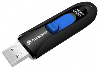Флеш Диск Transcend 128Gb Jetflash 790 TS128GJF790K USB3.0 черный/синий - купить недорого с доставкой в интернет-магазине