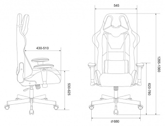 Кресло игровое Zombie VIKING KNIGHT Fabric малиновый Light-15 с подголов. крестов. металл - купить недорого с доставкой в интернет-магазине