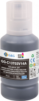 Чернила G&G GG-C13T03V14A 101BK черный127мл для Epson L4150/L4160/L6160/L6170 - купить недорого с доставкой в интернет-магазине