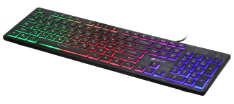 Клавиатура Оклик 550ML черный USB slim Multimedia LED - купить недорого с доставкой в интернет-магазине