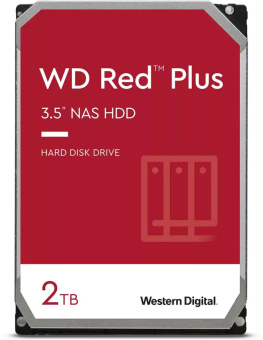 Жесткий диск WD SATA-III 2TB WD20EFPX NAS Red Plus (5400rpm) 64Mb 3.5" - купить недорого с доставкой в интернет-магазине