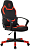 Кресло игровое Zombie 100 черный/красный ткань/эко.кожа крестов. пластик пластик черный