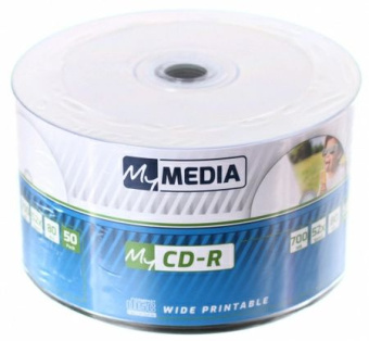 Диск CD-R MyMedia 700Mb 52x Pack wrap (50шт) Printable (69206) - купить недорого с доставкой в интернет-магазине