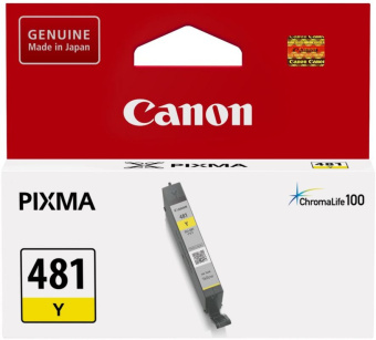 Картридж струйный Canon CLI-481Y 2100C001 желтый (5.6мл) для Canon Pixma TS5140/6140/8140/8540 - купить недорого с доставкой в интернет-магазине