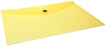 Конверт на кнопке Бюрократ Double Neon DNEPK804A5YEL A5 гориз. пластик 0.18мм желтый - купить недорого с доставкой в интернет-магазине