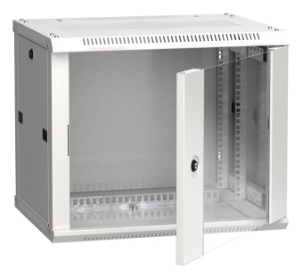 Шкаф коммутационный ITK Linea W (LWR3-06U64-GF) настенный 6U 600x450мм пер.дв.стекл 90кг серый 350мм 22кг 200град. 370мм IP20 IK08 сталь - купить недорого с доставкой в интернет-магазине