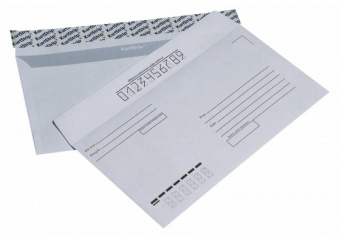 Конверт Buro Е65.15 E65 110x220мм "Куда-Кому" белый силиконовая лента 80г/м2 (pack:1000pcs) - купить недорого с доставкой в интернет-магазине
