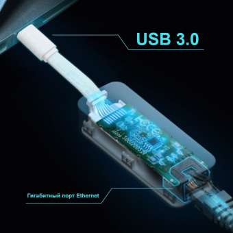 Сетевой адаптер Gigabit Ethernet TP-Link UE300C USB Type-C - купить недорого с доставкой в интернет-магазине