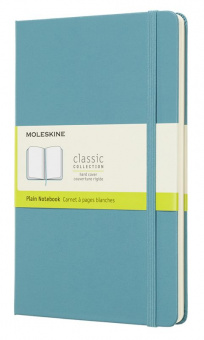 Блокнот Moleskine CLASSIC QP062B35 Large 130х210мм 240стр. нелинованный твердая обложка голубой - купить недорого с доставкой в интернет-магазине