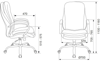 Кресло руководителя Бюрократ T-9950SL Fabric светло-коричневый Velvet 90 крестов. металл хром - купить недорого с доставкой в интернет-магазине