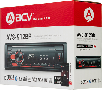 Автомагнитола ACV AVS-912BR 1DIN 4x50Вт - купить недорого с доставкой в интернет-магазине