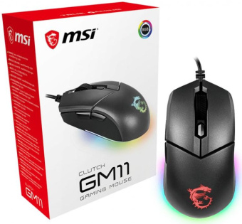 Мышь MSI Clutch GM11 черный оптическая (5000dpi) USB (6but) - купить недорого с доставкой в интернет-магазине