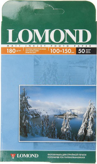 Фотобумага Lomond 0102063 10x15/180г/м2/50л./белый матовое для струйной печати - купить недорого с доставкой в интернет-магазине