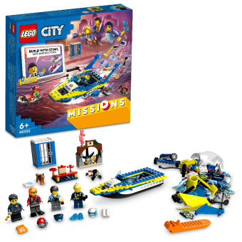 Конструктор Lego City Missions Water Police Detective Missions (элем.:278) пластик (6+) (60355) - купить недорого с доставкой в интернет-магазине