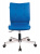 Кресло Бюрократ CH-330M синий Orion-03 эко.кожа крестов. металл хром - купить недорого с доставкой в интернет-магазине