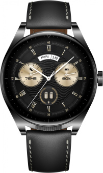 Смарт-часы Huawei Watch Buds Saga-B19T 46мм 1.43&quot; AMOLED корп.черный рем.черный разм.брасл.:140-210мм (55029607) - купить недорого с доставкой в интернет-магазине