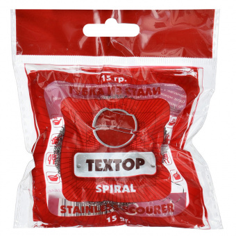 Мочалка Textop Spiral металл (T374) - купить недорого с доставкой в интернет-магазине