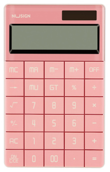 Калькулятор настольный Deli Nusign ENS041pink розовый 12-разр. - купить недорого с доставкой в интернет-магазине