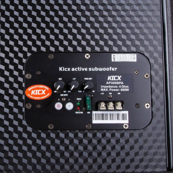Сабвуфер автомобильный Kicx AP300BPA 300Вт активный (30см/12") - купить недорого с доставкой в интернет-магазине