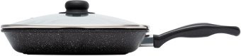 Сковорода-гриль Starwind Chef SW-CH3027G квадратная покрытие: Pfluon ручка несъемная (с крышкой) черный (SW-CH3027G/КОР) - купить недорого с доставкой в интернет-магазине