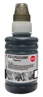 Чернила Cactus CS-I-PGI520BK черный пигментный 100мл для Canon Pixma MP540/MP550/MP620/MP630/MP640 - купить недорого с доставкой в интернет-магазине