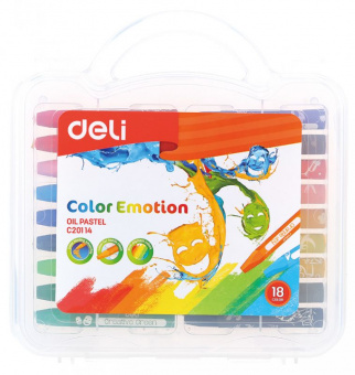 Масляная пастель Deli EC20114 Color Emotion шестигранные 18цв. пл.кор. - купить недорого с доставкой в интернет-магазине