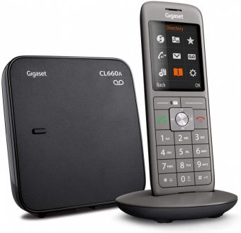 Р/Телефон Dect Gigaset CL660A SYS RUS черный автооветчик АОН - купить недорого с доставкой в интернет-магазине