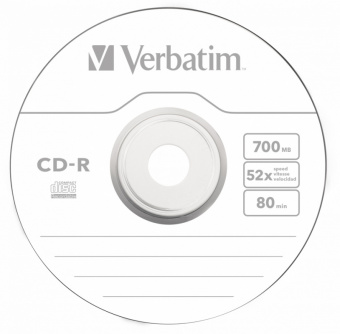 Диск CD-R Verbatim 700Mb 52x bulk (10шт) (43725) - купить недорого с доставкой в интернет-магазине