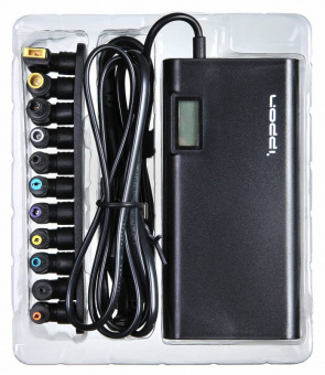 Блок питания Ippon SD90U автоматический 90W 15V-19.5V 11-connectors 4.5A 1xUSB 2.1A от бытовой электросети LСD индикатор - купить недорого с доставкой в интернет-магазине