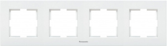 Рамка Panasonic Karre Plus WKTF08042WH-RU 4x горизонтальный монтаж пластик белый (упак.:1шт) - купить недорого с доставкой в интернет-магазине